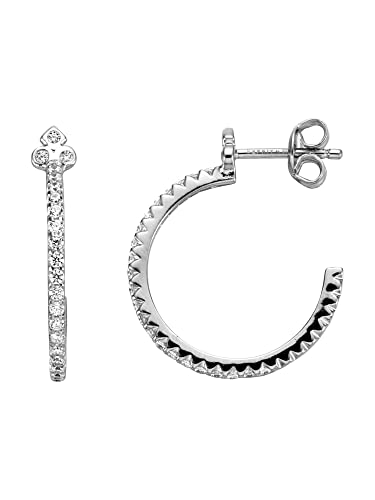 Esprit Ohrringe ESER00531300 Damen Creolen Play Silber Weiß Zirkonia Esprit Ohrringe ESER00531300 Damen Creolen Play Silber Weiß Zirkonia