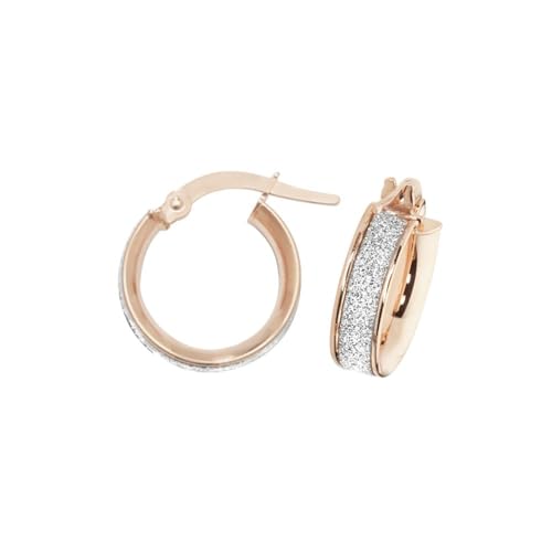 Ellie Rose London Creolen, 9 Karat Rotgold, oval, ER1023R, Größe 10 mm, 9 Karat Gold Ellie Rose London Creolen, 9 Karat Rotgold, oval, ER1023R, Größe 10 mm, 9 Karat Gold