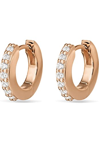 ESPRIT Damen-Creolen 925er Silber 14 Zirkonia One Size Roségold 32023002 ESPRIT Damen-Creolen 925er Silber 14 Zirkonia One Size Roségold 32023002