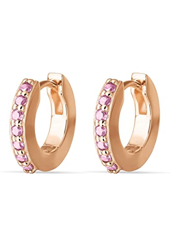 ESPRIT Damen-Creolen 925er Silber 14 Zirkonia One Size Roségold 32023005 ESPRIT Damen-Creolen 925er Silber 14 Zirkonia One Size Roségold 32023005