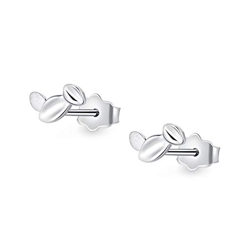KnBoB 950 Platin Damen Ohrringe Blätter Echtschmuck Ohrringe