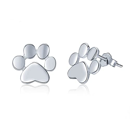 JNFGH Ohrringe Für Mädchen,Elegante Süße Hundepfote Geformte Ohrringe Charmante Sterling Silber Ohrstecker Ethnischer Schmuck Frauen Mädchen