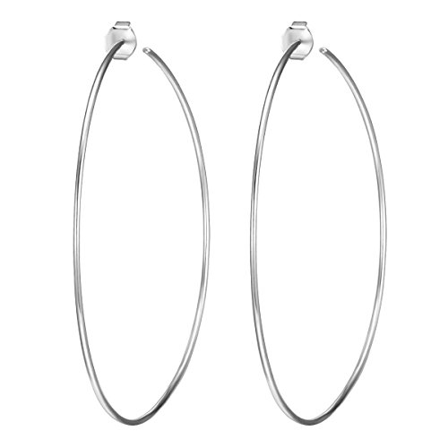 Glanzstücke München Damen-Ohrcreolen Sterling Silber - Creole 70 mm Ohr-Schmuck Ohrringe 925 Glanzstücke München Damen-Ohrcreolen Sterling Silber - Creole 70 mm Ohr-Schmuck Ohrringe 925
