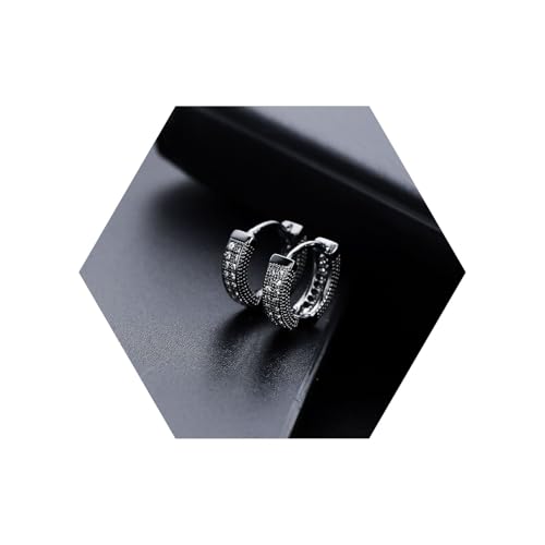 Hypoallergen Mode 925 Creolen Silber Sterling Ohrring für Frauen Kleine Gold Hoop Geschenke für Freundin Mutter Mama Geburtstag Leichte Huggie Die Ohrringe Mit Tropfen-Ohrstecker Für Freundin,