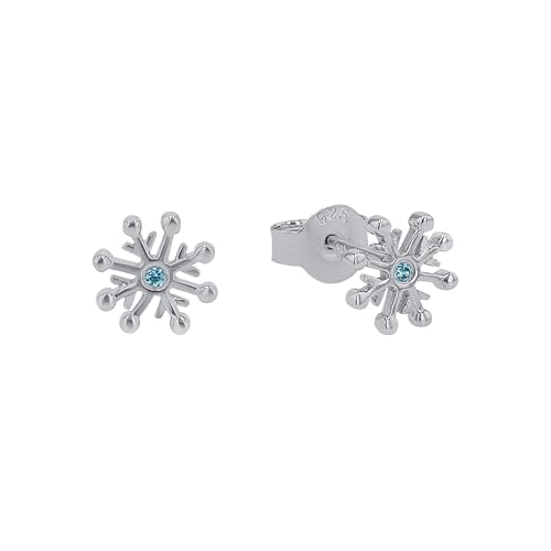 Prinzessin Lillifee Ohrstecker 925 Sterling Silber Mädchen Kinder Ohrschmuck, mit Zirkonia synth., 0,7 cm, Silber, Schneeflocke, Kommt in Schmuck Geschenk Box, 2036944 Prinzessin Lillifee Ohrstecker 925 Sterling Silber Mädchen Kinder Ohrschmuck, mit Zirkonia synth., 0,7 cm, Silber, Schneeflocke, Kommt in Schmuck Geschenk Box, 2036944
