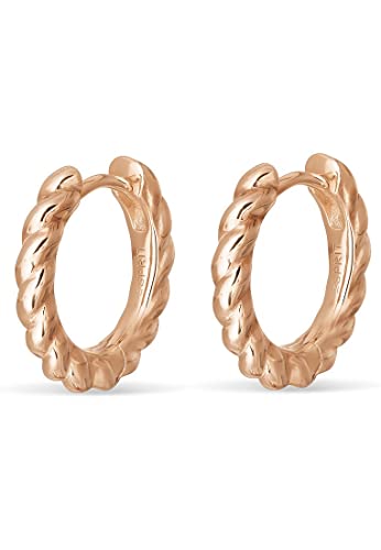 ESPRIT Damen-Creolen 925er Silber One Size Roségold 32023020 ESPRIT Damen-Creolen 925er Silber One Size Roségold 32023020