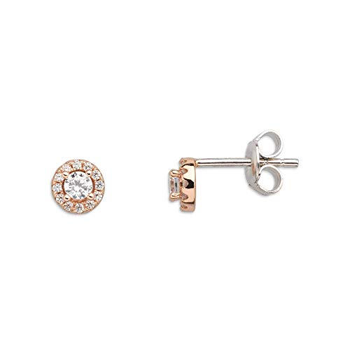 Xenox XS7363R Ohrstecker Silver Circle Silber Rosé Zirkonia Ø 6 mm Xenox XS7363R Ohrstecker Silver Circle Silber Rosé Zirkonia Ø 6 mm