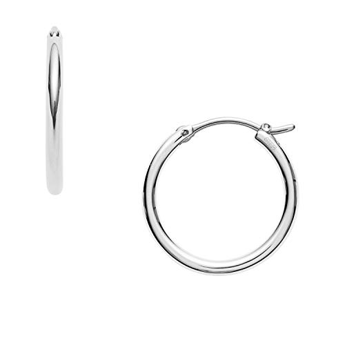 Fossil Ohrringe Für Frauen, 20.1mm X 16.2mm Silber Edelstahl-Ohrringe, JOF00001040