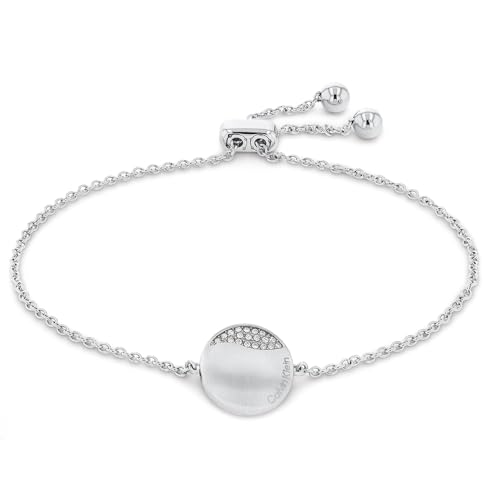Calvin Klein Gliederarmband für Damen Kollektion MINIMAL CIRCULAR mit Kristallen - 35000134