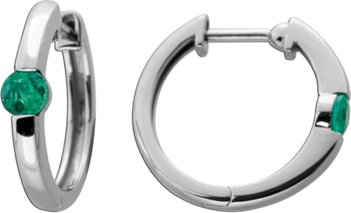 Ch.Abramowicz Smaragd Creole Platin 950 grüne Edelsteine 0.50ct