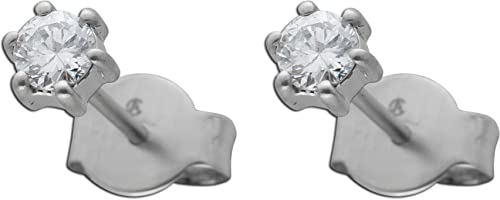 Ch.Abramowicz Solitär Diamant Ohrstecker Platin 950 Brillanten 0.35ct W SI