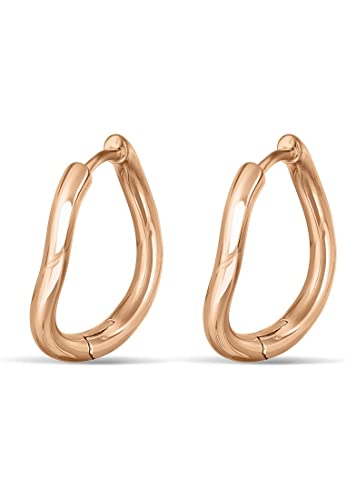 ESPRIT Damen-Creolen 925er Silber One Size Roségold 32023014 ESPRIT Damen-Creolen 925er Silber One Size Roségold 32023014