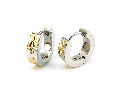 Maiju Energie Magnet Creolen bicolor Ohrcreolen klassisch elegant medizinischer Edelstahl nickelfrei allergiefrei Ø 1,4 cm Magnetschmuck 4you 2028 bi Maiju Energie Magnet Creolen bicolor Ohrcreolen klassisch elegant medizinischer Edelstahl nickelfrei allergiefrei Ø 1,4 cm Magnetschmuck 4you 2028 bi