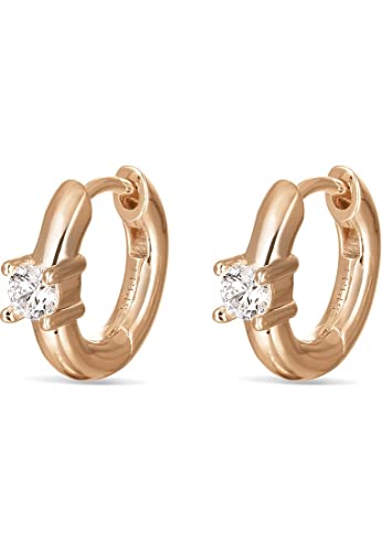 ESPRIT Damen-Creolen 925er Silber 2 Zirkonia One Size Roségold 32022998 ESPRIT Damen-Creolen 925er Silber 2 Zirkonia One Size Roségold 32022998
