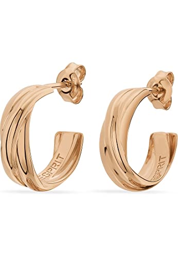 ESPRIT Damen-Creolen 925er Silber One Size Roségold 32022941 ESPRIT Damen-Creolen 925er Silber One Size Roségold 32022941
