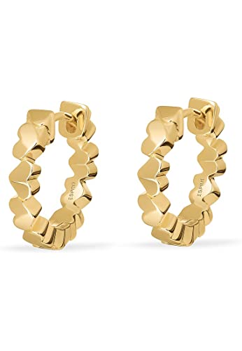 ESPRIT Damen-Creolen 925er Silber One Size Gelbgold 32023023 ESPRIT Damen-Creolen 925er Silber One Size Gelbgold 32023023