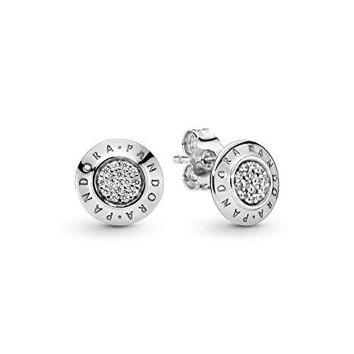 Pandora Funkelnder Logo Ohrstecker Sterling Silber 290559CZ