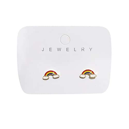 jieGorge Feine Damenohrringe Mädchen Drip Burger Pommes Frites Vielseitig süße Ohrringe Farbe Herz Cartoon Mädchen Herz Ohrringe Kreatives kleines Geschenk Prinzessin Lillifee Ohrringe (G, One Size)