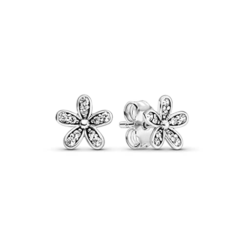 Pandora Damen-Ohrstecker Glanzvolles Gänseblümchen 925 Silber Zirkonia weiß - 290570CZ