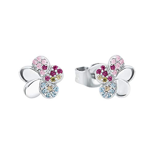Prinzessin Lillifee Ohrstecker 925 Sterling Silber Mädchen Kinder Ohrschmuck, mit Zirkonia synth., 0,8 cm, Silber, Blume, Kommt in Schmuck Geschenk Box, 2027898 Prinzessin Lillifee Ohrstecker 925 Sterling Silber Mädchen Kinder Ohrschmuck, mit Zirkonia synth., 0,8 cm, Silber, Blume, Kommt in Schmuck Geschenk Box, 2027898