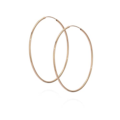 NKlaus Paar Creolen Ohrringe vergoldet Ohrschmuck Ohrhänger 70mm 7414 NKlaus Paar Creolen Ohrringe vergoldet Ohrschmuck Ohrhänger 70mm 7414