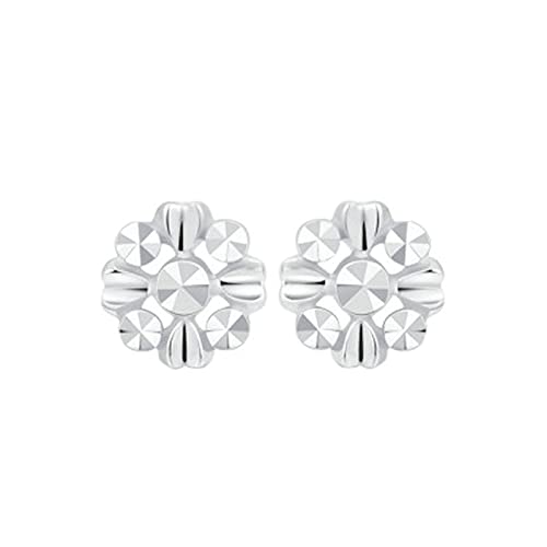 KnBoB Platin 950 Damen Ohrringe Blumen Ohrringe für Damen Stecker