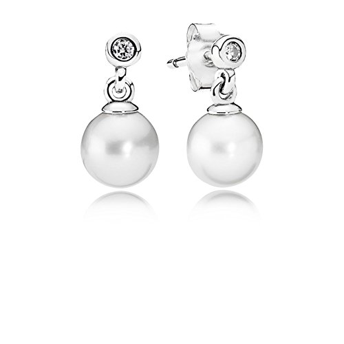 Pandora Damen Ohrstecker  Weiße Eleganz  290694P