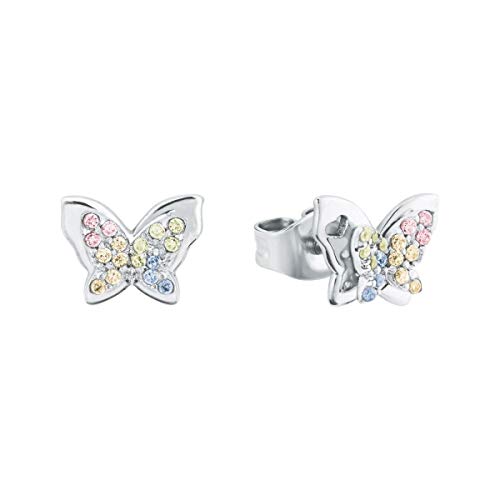 Prinzessin Lillifee Ohrstecker 925 Sterling Silber Mädchen Kinder Ohrschmuck, mit Zirkonia synth., 0,6 cm, Multicolor, Schmetterling, Kommt in Schmuck Geschenk Box, 2027901 Prinzessin Lillifee Ohrstecker 925 Sterling Silber Mädchen Kinder Ohrschmuck, mit Zirkonia synth., 0,6 cm, Multicolor, Schmetterling, Kommt in Schmuck Geschenk Box, 2027901