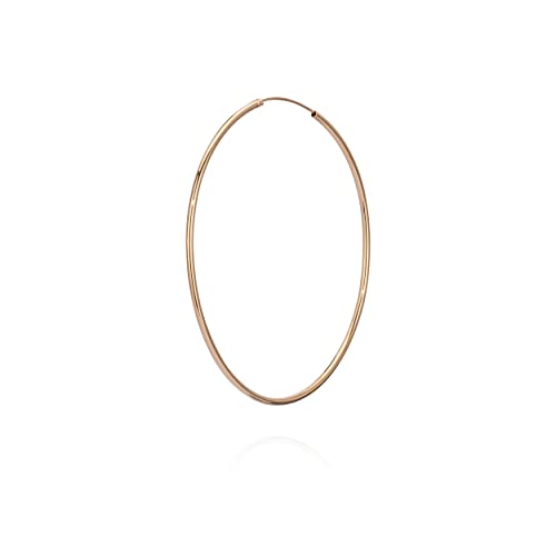 NKlaus Einzel Creole Ohrring vergoldet Ohrschmuck Ohrhänger 60mm 7413 NKlaus Einzel Creole Ohrring vergoldet Ohrschmuck Ohrhänger 60mm 7413