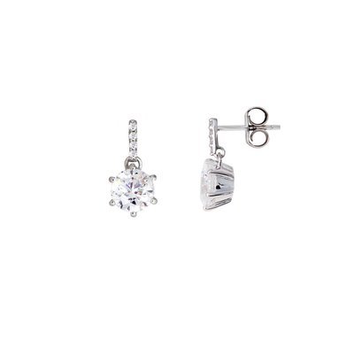Ohrhänger - Sterlingsilber Zirkonia - silber Ohrhänger - Sterlingsilber Zirkonia - silber
