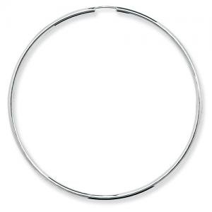925 Sterling Silber Damen - Paar Creolen - 65mm WJS11514 925 Sterling Silber Damen - Paar Creolen - 65mm WJS11514