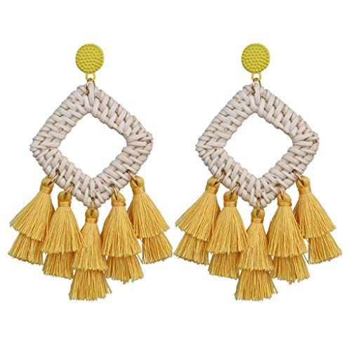 Eaylis Schläfer Ohrringe Chirurgenstahl Bohemian Rattan Quaste handgemachte lange quadratische Ohrringe Damenschmuck Ohrringe Echtes Silber Kinder Eaylis Schläfer Ohrringe Chirurgenstahl Bohemian Rattan Quaste handgemachte lange quadratische Ohrringe Damenschmuck Ohrringe Echtes Silber Kinder