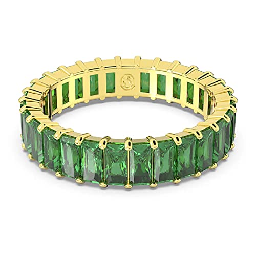 Swarovski Anillo Matrix 5648910 verde baguette