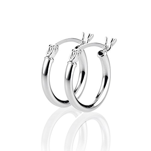 Heartbreaker Luxus kleine Creolen Ohrringe aus der Kollektion Style und Go in Echtsilber | Ohrringe Silber 925 Sterling nickelfrei | Elegante Design Ohrringe für Damen