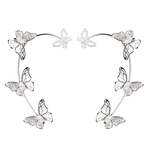 Silber Ohrstecker Für Mädchen Ohr Ohrringe Für Frauen Für Freund Schwester Piercing Ohrringe Clips Keine Zirkon Manschette Geschenke Ohrclip Ohr Manschette Ohrringe Chirurgenstahl (Silver, One Size) Silber Ohrstecker Für Mädchen Ohr Ohrringe Für Frauen Für Freund Schwester Piercing Ohrringe Clips Keine Zirkon Manschette Geschenke Ohrclip Ohr Manschette Ohrringe Chirurgenstahl (Silver, One Size)