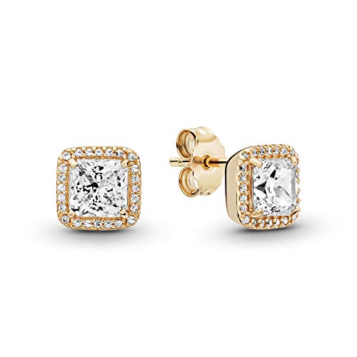 Pandora Damen-Ohrstecker 14_k_(585) Gelbgold zirkonia 250327CZ
