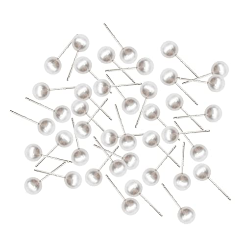 SEWOART 100Pcs Perlenohrringe kolczyki damskie valentinstag ohrringe goldene Creolen Ohrringe aus Sterlingsilber Mädchen Ohrringe Einfädler Ohrring Nachahmung einer silbernen Nadel