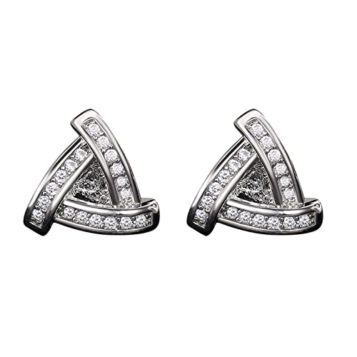Ohrringe Chirurgenstahl Kinder Naturmaterial Rauchquarz Ohrringe Dreieckige Strass-Ohrringe Strass Frauen Ohrringe (Silver, One Size) Ohrringe Chirurgenstahl Kinder Naturmaterial Rauchquarz Ohrringe Dreieckige Strass-Ohrringe Strass Frauen Ohrringe (Silver, One Size)