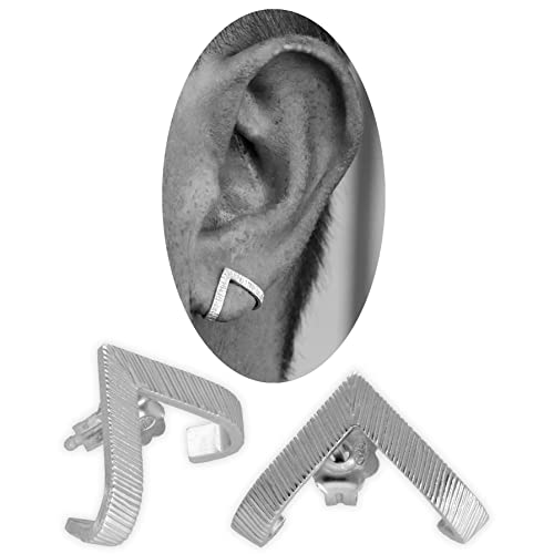 Handmade geschenk für ihn Herren Ohrstecker für Männer, Herren Ohrringe, 925 Sterling Silber Ohrringe.für Freund, Herren Ohrstecker