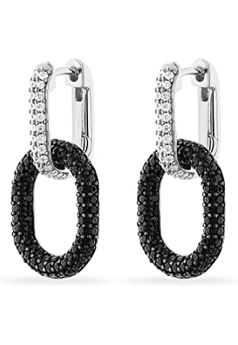 JETTE Damen-Creolen 925er Silber 48 Zirkonia One Size 88595327