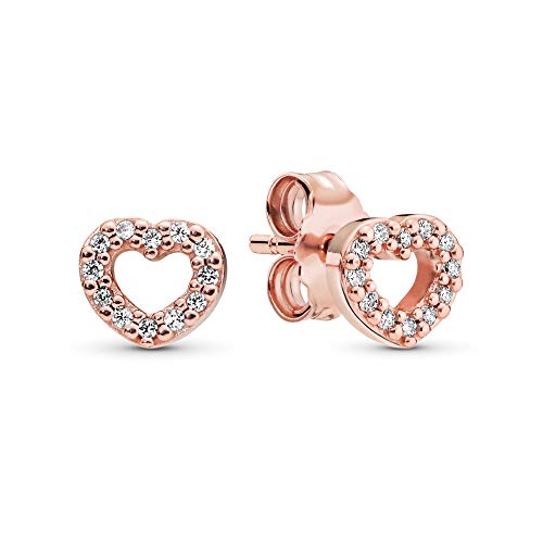 PANDORA ROSE Ohrstecker Herz mit Zirkonia 280528CZ