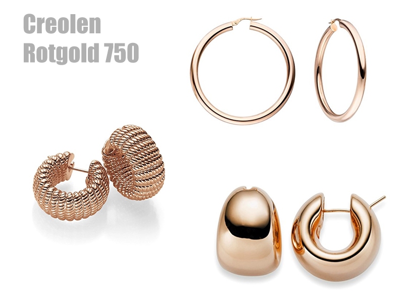 Creolen Rotgold 750 Creolen rotgold 750